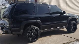 22x12s on 2005 z71 tahoe with leveling kit [upl. by Mccollum]