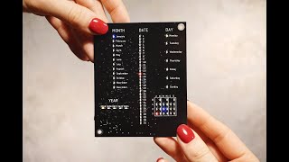 5 PCB Calendar  Binary Clock With Arduino [upl. by Soble]