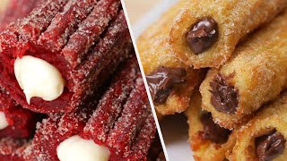 Churro Recipes All Dessert Lovers Will Enjoy • Tasty [upl. by Anaes]