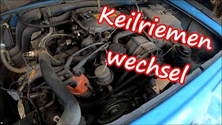 Keilriemen wechsel Vw Bus T3  19L Benziner vwbulli vwbus diy [upl. by Elbas]