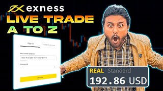 Exness create account  How to live trade on exness  Exness full tutorial [upl. by Ardnekat215]