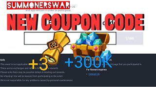 NEW JULY COUPON CODE  Summoners War [upl. by Magree]