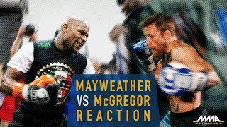 Floyd Mayweather vs Conor McGregor Reaction  MMA Fighting [upl. by Sharyl]