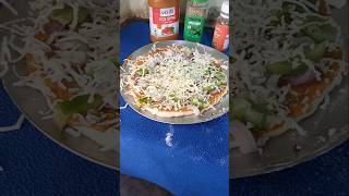 Instant pizza 🍕 recipe without oven No Yeast instant pizza 🍕 Dough ytshorts pizza vegetarianpie [upl. by Prader925]