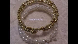 DIY Pulsera de alambre de memoria [upl. by Wilden]