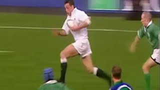 Peter Stringer tap tackle on Dan Luger [upl. by Azenav29]