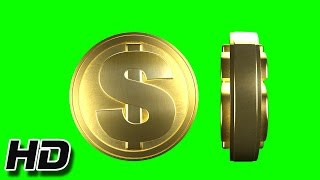 Green Screen Flipping Coin Animation [upl. by Gundry42]