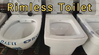 Rimless Toilet vs Normal Toilet shaktisheshinteriors bathroom [upl. by Jenne973]