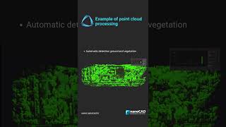 nanoCAD 3DScan point cloud processing [upl. by Sofko]