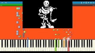 Undertale  Bonetrousle Synthesia [upl. by Peggir]