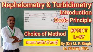 Nephelometry amp Turbidimetry  Intro amp Principle  Instrumental Method of Analysis  BP701T  L37 [upl. by Ahsat994]