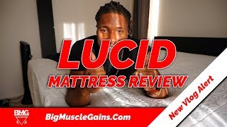 BEST AMAZON MEMORY FOAM MATTRESS  Lucid Mattress amp NovaForm Mattress Review  Big Muscle Gains [upl. by Daitzman]