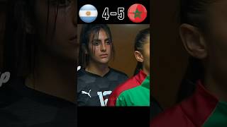 Morocco Womens 🆚 Argentina Mens Great Match 2027 🔥😱 messi shorts football youtube [upl. by Eamanna]