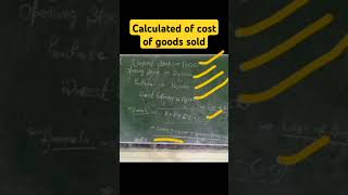 How to calculate cost of goods sold shorts viralvideo commerce [upl. by Eelarat]