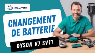 Comment réparer un Dyson V7 SV11 qui se décharge rapidement  Changement de batterie [upl. by Kopaz]