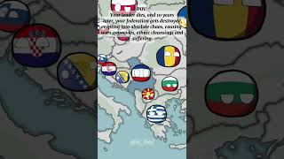 DOWNFALL OF YUGOSLAVIA countryballs [upl. by Aslehc]