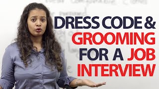 Dress code amp Grooming tips for a job Interview  Free Spoken English Lessons [upl. by Schultz]