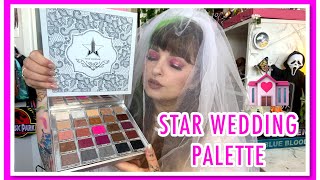 Star Wedding Palette Review and Look  Jeffree Star Cosmetics [upl. by Maclaine]