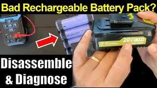 🔋 Bad Battery You Can Fix It Battery Pack Disassembly and Diagnosis [upl. by Aime]