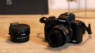 Review Canon EOS M50 Mirrorless Camera [upl. by Akeimat586]