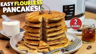 The Best Flourless PROTEIN Pancakes [upl. by Eskil]