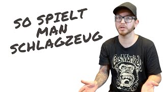 Schlagzeug Lernen Wie spielt man richtig Schlagzeug Anfänger1 [upl. by Dafodil]