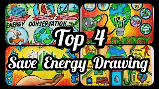 Energy conservation Day poster drawing Save Energy save Earth drawing Renewable Energy drawing [upl. by Blondie242]