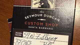 New seymourduncan custom shop Sevens for a new EGW custom build guitar [upl. by Anikal]