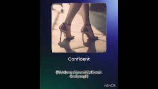 Confident 🔥✧˖° with lyrics made with AI [upl. by Tanah]