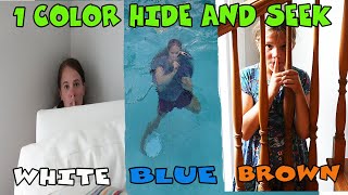 One Color Hide And Seek Challenge Someone Cheated [upl. by Marc]