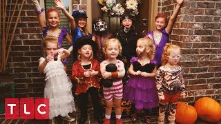 The Quints Go TrickorTreating as Circus Characters  OutDaughtered [upl. by Artinahs]