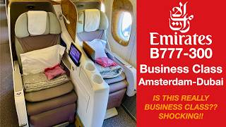 Emirates 777300 BUSINESS CLASS  Amsterdam  Dubai  Emirates Business Class [upl. by Libbi]