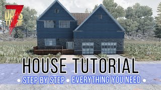 Complete House Build Tutorial In 7 Days To Die [upl. by Koressa]