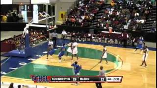 North Charlestons Josh Gantt assist Anthony Williams who dunks over his defender [upl. by Mada]