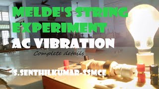 Meldes String Experiment  Transverse amp Longitudinal mode vibration l meldes experiment [upl. by Eisoj958]