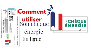 TUTO Comment utiliser son chèque énergie en ligne [upl. by Ailimat]