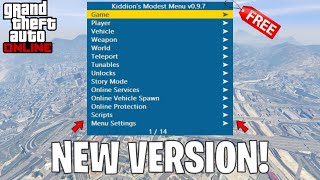 NEW KIDDIONS MODEST MENU UPDATE v097  Best Free Mod Menu in GTA5 [upl. by Inimak]