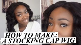 How To Make A Stocking Cap Wig No Closure Included  DIY [upl. by Neilla487]