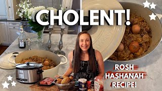 HOW TO MAKE CHOLENT ROSH HASHANAH TRADITIONAL JEWISH RECIPE [upl. by Melanie840]