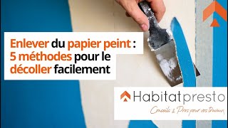 Enlever du papier peint  5 méthodes pour le décoller facilement [upl. by Weissberg309]