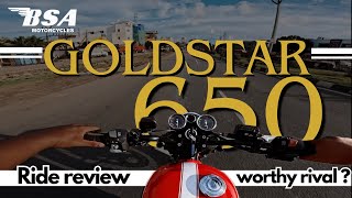 BSA Goldstar 650 Ride Review  single cylinder magic [upl. by Eiramanel]