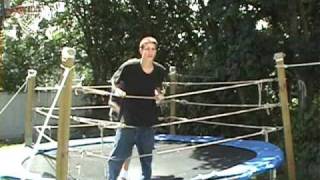 Trampoline Wrestling Intro NEW [upl. by Linnie]