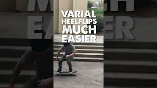 How to Varial Heelflip 💥 Skateboard Tricks Slow Motion shorts [upl. by Adne672]