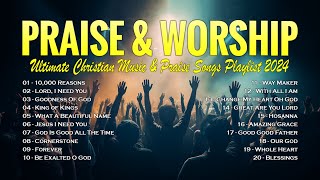 Non Stop Praise and Worship 2024  Ultimate Christian Music amp Praise Songs Playlist 2024  Lyrics [upl. by Partan]