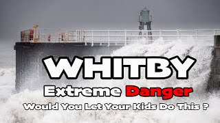 Whitby Extreme Waves  Spring Tides 2024 [upl. by Aleece248]