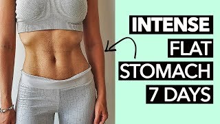 1 Week Flat Stomach Workout Intense [upl. by Lindie]