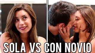 SOLA VS CON NOVIO  Lyna Vlogs [upl. by Radloff]