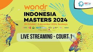 Court 1  WONDR BY BNI INDONESIA MASTERS 2024 DAY 5 [upl. by Seuguh]