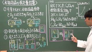 【解説動画】理論化学／個体の溶解度  4  水和結晶 42 計算法 [upl. by Connelley]