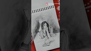 Easy pencil sketch for beginners  pencil sketch portrait art for beginners [upl. by Maxwell]